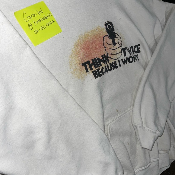 think twice cause i won’t hoodie - Picture 2 of 7